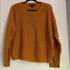 Cropped chunky sweater